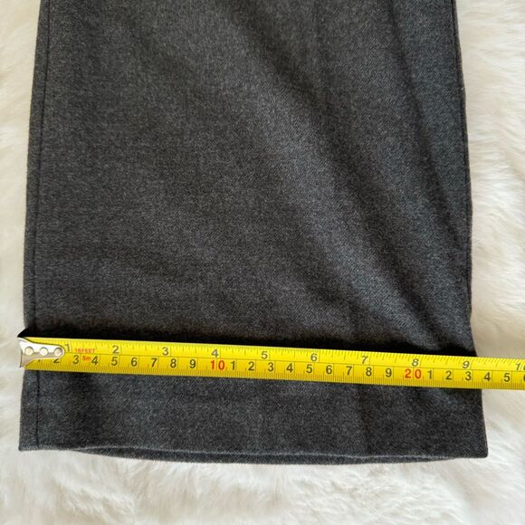 Zara Basic Wide Leg Ankle Pants - Charcoal - Picture 7 of 11